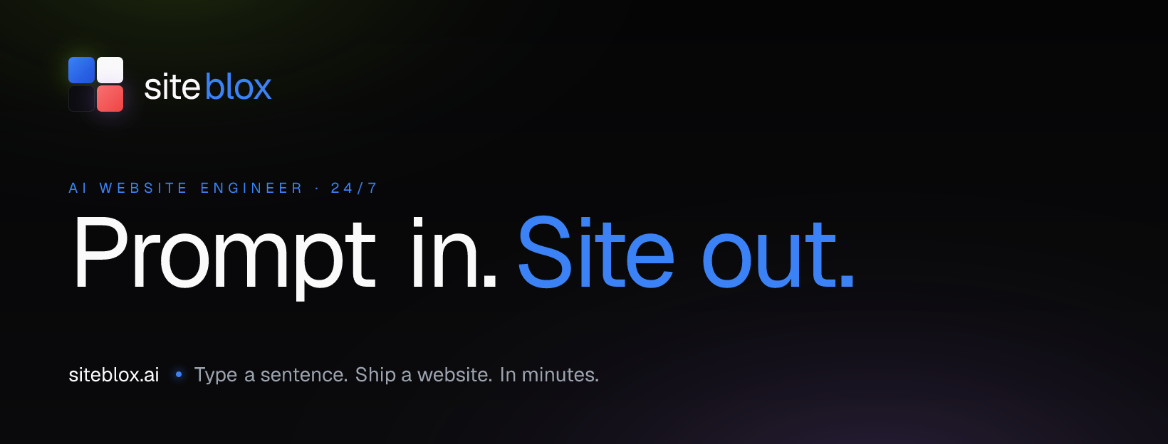 SiteBlox cover — Manifesto
